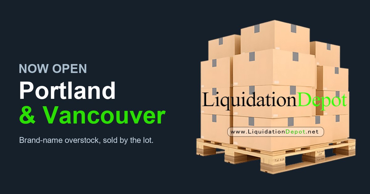 Liquidation Depot pallet of boxed overstock inventory